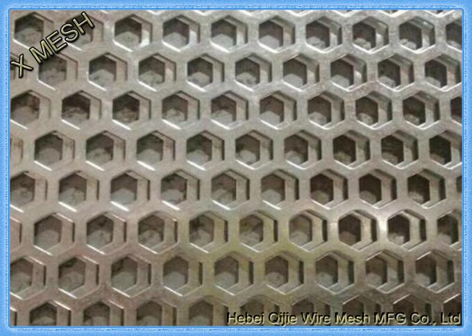 Maille perforée a-0002 en métal d'hexagone