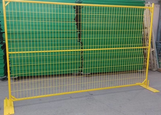 la poudre de jaune de taille de 1.8m a enduit le fil provisoire Mesh Fence du Canada