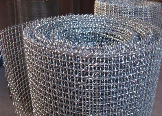 Metal Decorative Lock Crimped Stainless Woven Wire Mesh For Interior Design