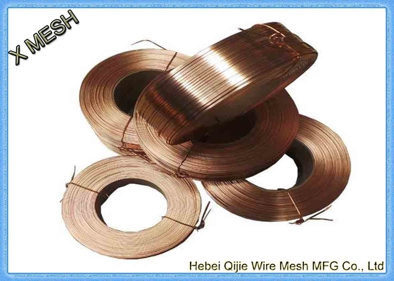 Poids de cuivre galvanisé de kilogrammes du fil obligatoire 2,5 de fil d'agrafage plat/bobine