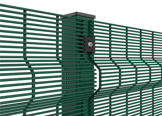 358 barrière soudée de grillage de haute sécurité anti- de montée galvanisée et revêtement de poudre