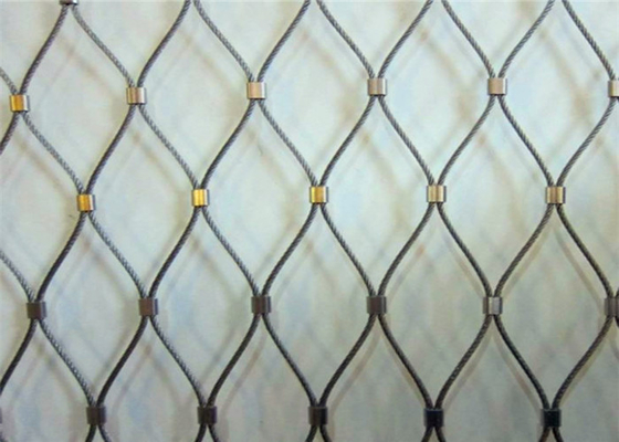 Type tissé par oxyde barrière animale du noir AISI316 de clôture de grillage en métal