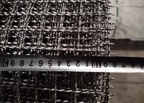 écran de extraction Mesh Aluminum Crimped Wire Mesh Rolls d'ouverture de 20mm