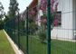 Barrière soudée décorative extérieure à la maison de jardin de Mesh Metal Curved Panel 3D de fil