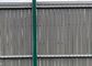 Décoratif extérieur 4ft clôture métallique incurvée en plastique en PVC revêtu