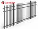 La barrière noire de grillage lambrisse la clôture supérieure de lance en aluminium pour l'usage résidentiel