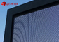Écran enduit adapté aux besoins du client de fenêtre d'acier inoxydable de poudre noire pour la décoration à la maison