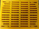 Panneaux jaunes d'écran de polyuréthane de maille d'unité centrale avec le crochet pour les miens vibrant