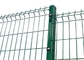 Le PVC vert enduit a soudé la barrière de grillage/clôture de grillage incurvée par 3D