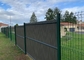 3d a courbé la haute de Mesh Garden Fence 1.8m de fil soudée par panneau avec la lamelle UV en plastique de PVC