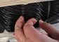 Tissu enduit de barrière de lien de chaîne de PVC, ouverture soudée par diamant 5x5cm de barrière de fil