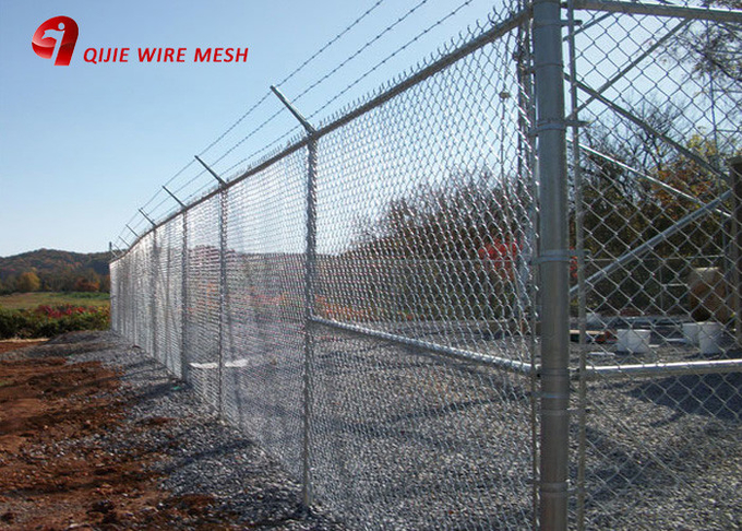 Ferme galvanisée plongée chaude Fence-004 en métal de fer de grillage de sécurité de jardin de maillon de chaîne