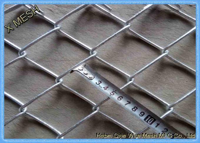Barrière en acier enduite en aluminium de maillon de chaîne utilisée comme barrière de sport