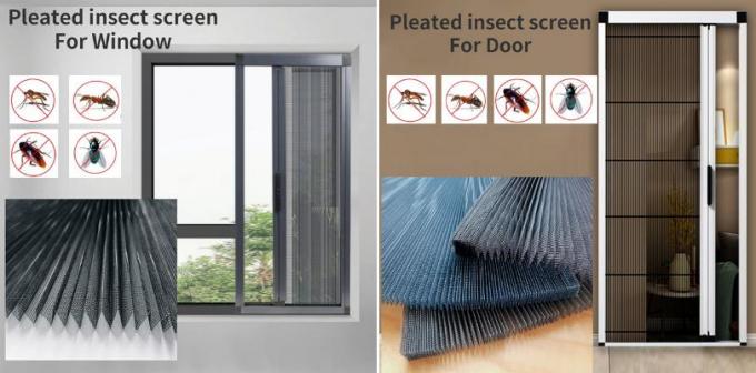 écran plissé d'insecte