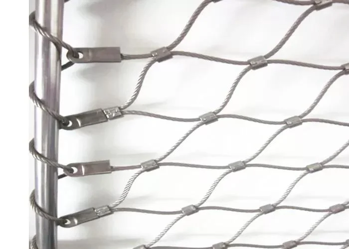 Protection de la cage de l'animal du zoo La grille de la clôture en acier inoxydable 5