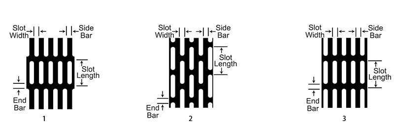 2 mm 3 mm Taille du trou en acier inoxydable Plaque métallique perforée Mesh Plaque décorative pour la ventilation 5