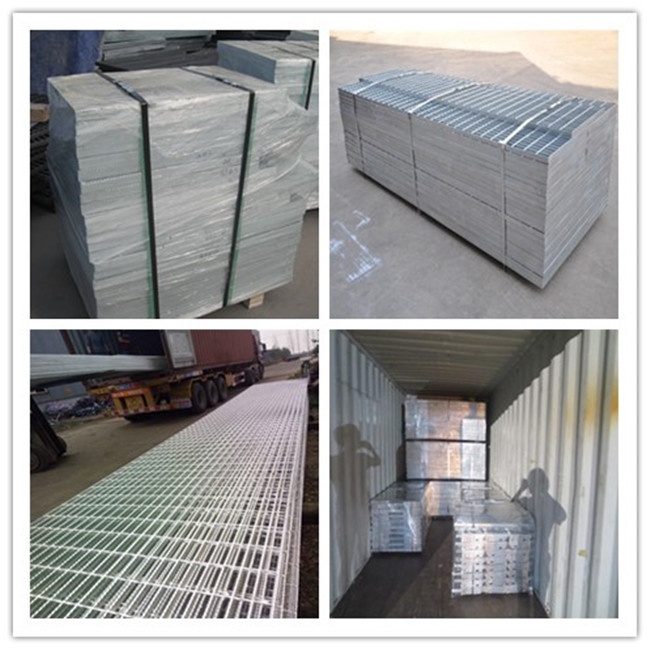 La grille en acier galvanisée résistante d'acier de barre d'incidence en métal de grille d'allée a crénelé la maille en acier 6