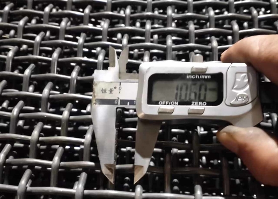 écran de fil 65mn serti par replis en acier à haut carbone pour la maille de extraction d'écran de vibration