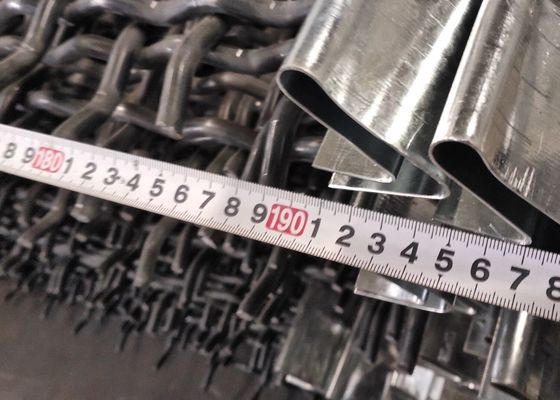 Fil tissé serti par replis en acier à haut carbone Mesh Vibrating