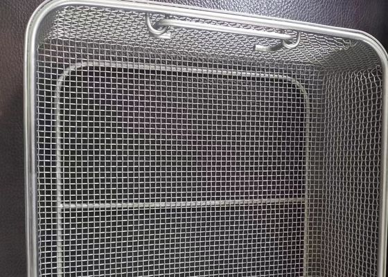 Fil Mesh Storage Basket d'acier inoxydable de la cuisine 304 300x197x70mm