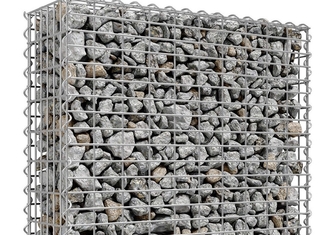 La cage en pierre galvanisée plongée chaude a soudé l'épaisseur de fil de la boîte 4mm de Gabion