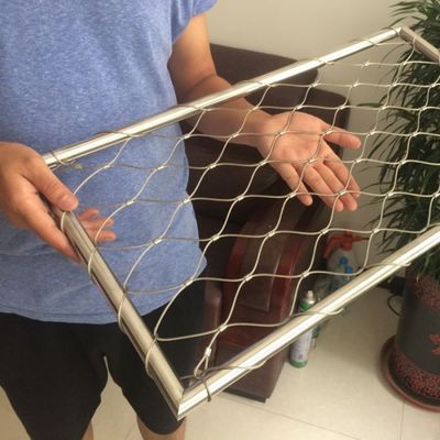 Type de virole personnalisé Inox 316 Filet de câble en acier inoxydable flexible Webnet X Tend Mesh