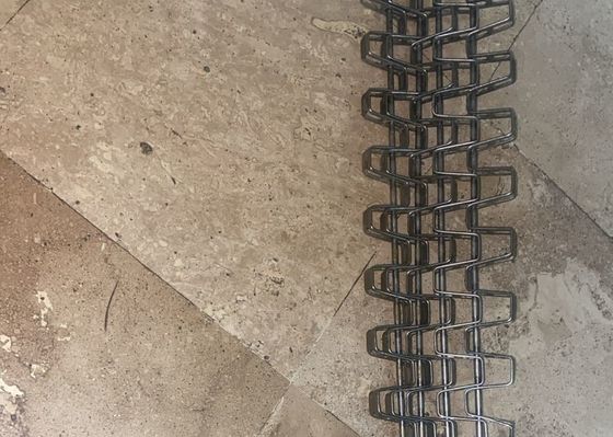 Ceinture de convoyeur en treillis métallique plat flexible en acier inoxydable
