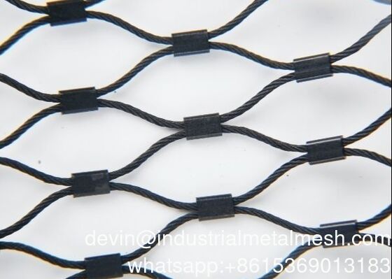 Filet en treillis métallique en acier inoxydable à losanges pour balustrade