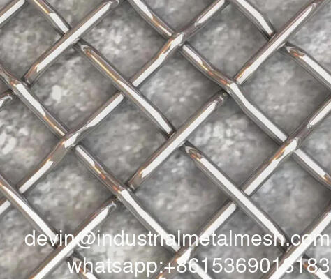 Woven Stainless Steel Crimped Wire Mesh, for Industrial, Material Grade: 304/316