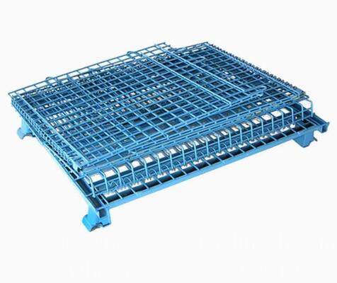 Panier en treillis métallique pliable et empilable pour le transport, l'entrepôt et l'industrie
