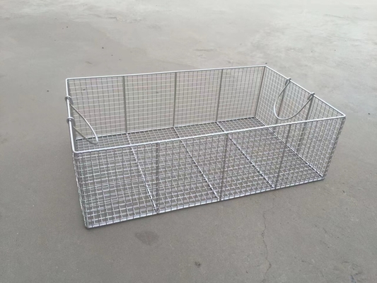 désinfection d'instruments chirurgicaux d'acier inoxydable de paniers de stérilisation de 40x25cm