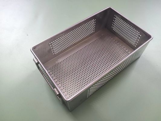 Fil Mesh Tray Sterilizing Corrosion Resistant d'acier inoxydable de l'argent 0.5mm