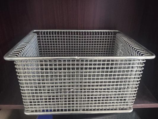 Fil Mesh Tray Sterilizing Corrosion Resistant d'acier inoxydable de l'argent 0.5mm