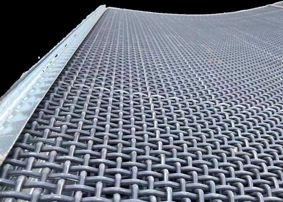 prix usine élevé de maille d'écran de tamis de broyeur de mine de carrière de fil d'acier du manganèse 65Mn de maille d'écran de vibration