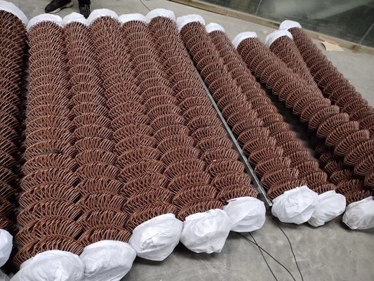 Le PVC a enduit le maillon de chaîne galvanisé clôturant 0.5m et les accessoires réglés entiers