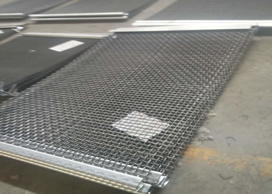 Écran de fil tissé de 16 mm peint en couleur de 6 m de long pour concasseur