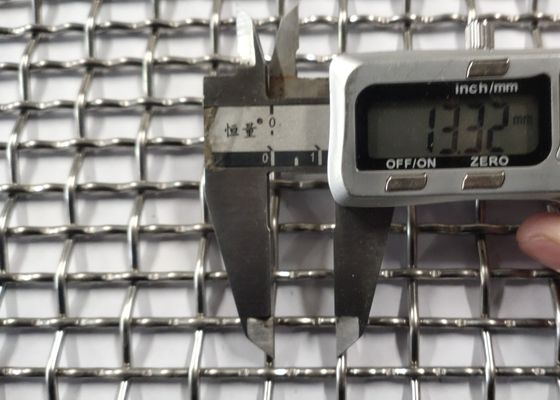 Résistance à la traction élevée 8x13 mm ouverture en acier inoxydable filet de fil de fer encrémé