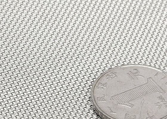 Tissu tissé à l'envers 4-3200 mailles carrées de sable métallique pour écran à filtrage