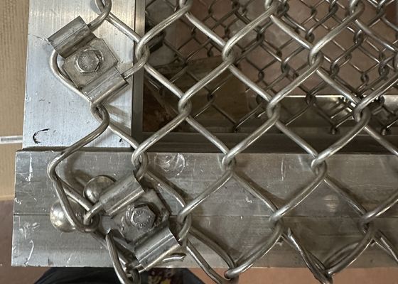 Acier inoxydable 316L Chain Link Clôture Tissue Paroi limite Acier galvanisé