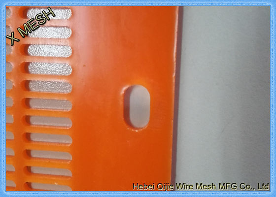 Fiasco à haute fréquence d'écoulement de secousse de maille d'écran d'exploitation de polyuréthane sautant le trou oblong de tapis d'unité centrale