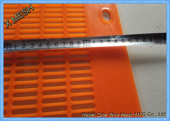 Fiasco à haute fréquence d'écoulement de secousse de maille d'écran d'exploitation de polyuréthane sautant le trou oblong de tapis d'unité centrale