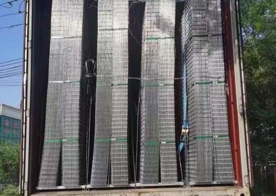 10 x 10 cm de haute feuille galvanisée de treillis métallique soudée pour la construction