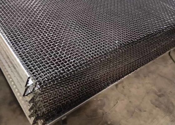 Fil serti par replis par serrure Mesh Size d'écran de vibration de solides solubles 201 1.5m x 1.95m