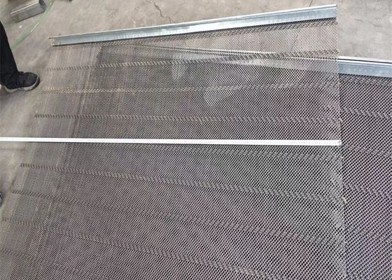 Taille de extraction de Mesh Woven 1mm d'écran de fil sertie par replis par serrure