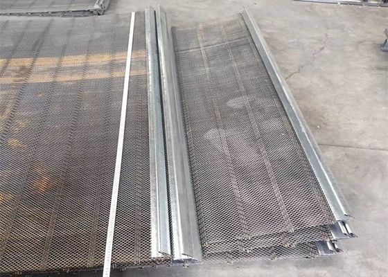 Écran de vibration noir du fer 4mm Mesh Square Woven Crimped Wire