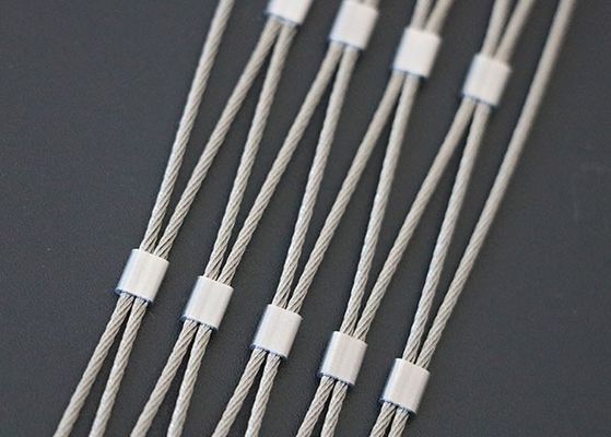 SS316 Ferrule Diamond Flexible en acier inoxydable fil de câble en acier inoxydable filet de câble