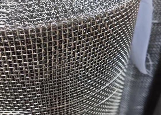 Grillage tissé serti par replis adapté aux besoins du client d'acier inoxydable pour le filtre liquide