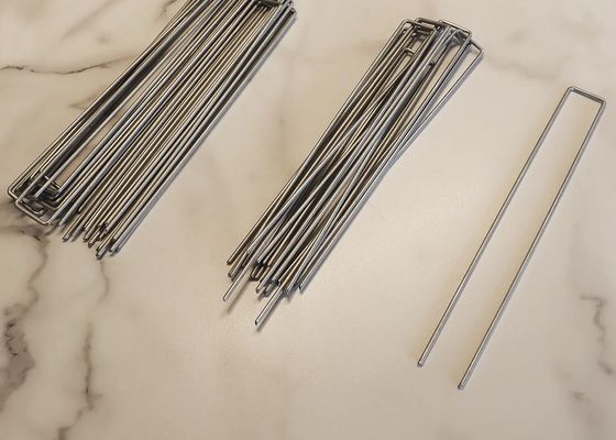 U Staples de soufre à ongles utilisés comme ancres de tissu de paysage et piquets de jardin