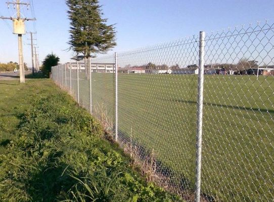 Clôture à chaîne galvanisée de haute sécurité avec fil barbelé 5 mm de diamètre 3 pieds de hauteur