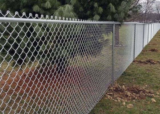 Fermeture de sécurité galvanisée de 9 mesures 50*50 mm en fil diamanté avec fil barbelé